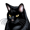 black cat approves of you maybe